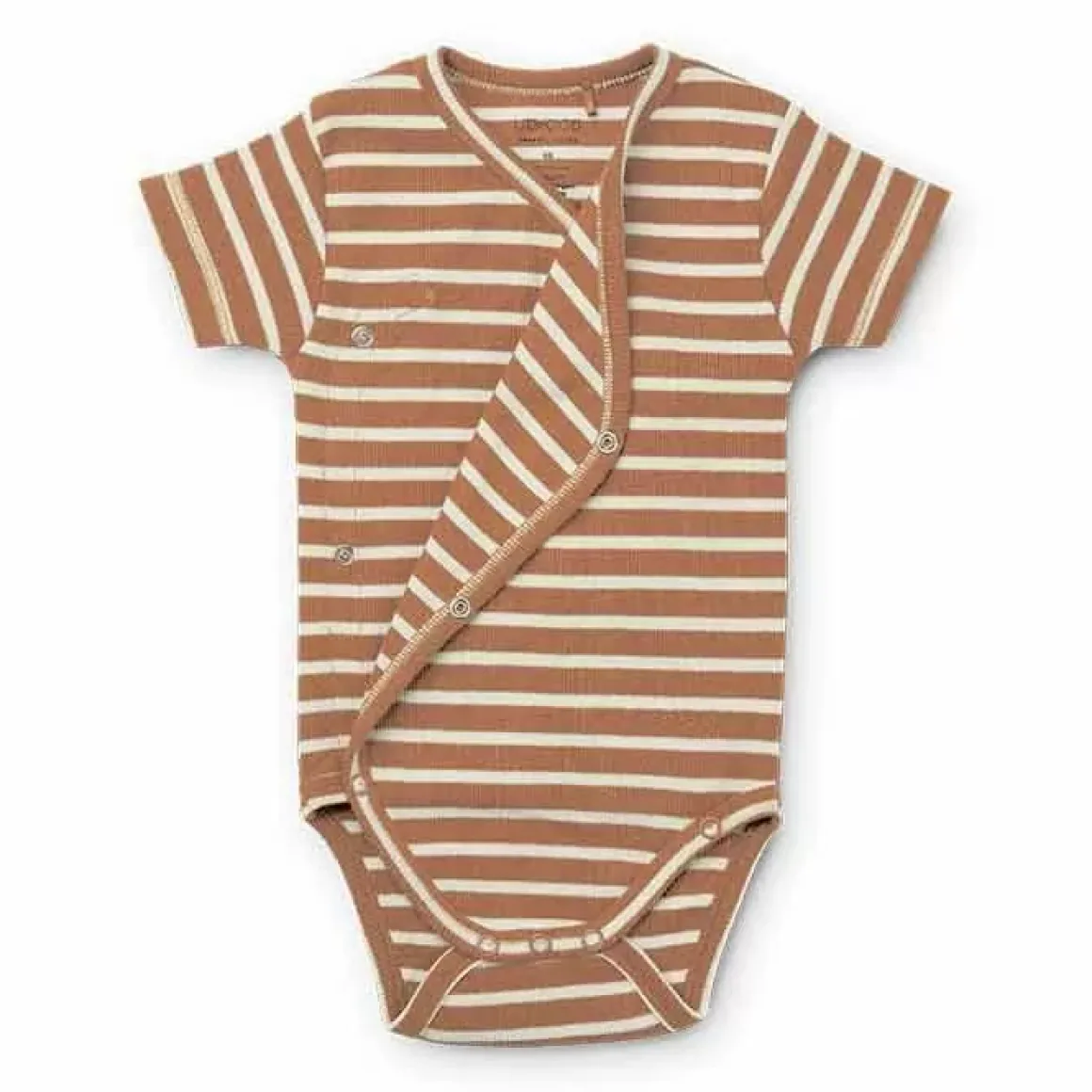 Overslagrompers Korte Mouw Hali Stripe Rose Liewood