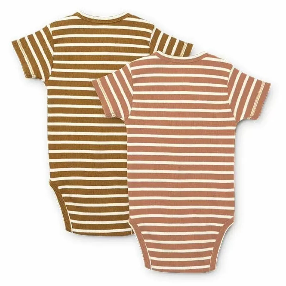 Overslagrompers Korte Mouw Hali Stripe Rose Liewood