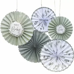 Papieren Waaiers Botanical Baby Ginger Ray