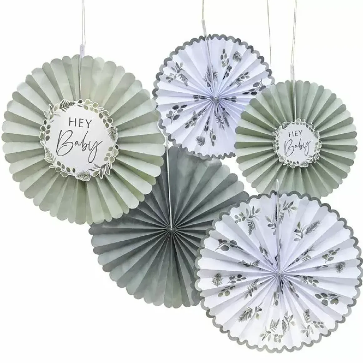 Papieren Waaiers Botanical Baby Ginger Ray