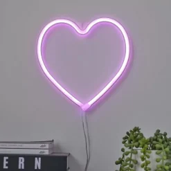 Parisian Love Roze Neon Lamp Hart - Romantische Verlichting
