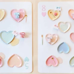 Pastel Hearts Gebaksbordjes Van Meri Meri (8St)