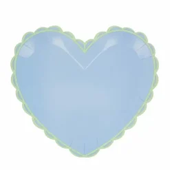 Pastel Hearts Grote Papieren Feestbordjes Van Meri Meri (8St)