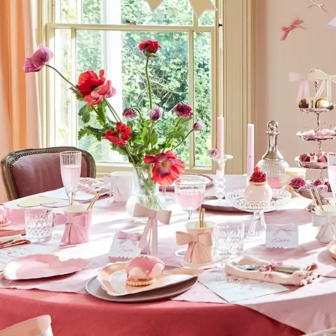 Pastel Hearts Grote Papieren Feestbordjes Van Meri Meri (8St)