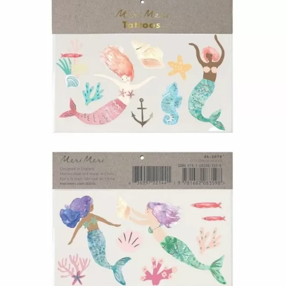 Plaktattoos Mermaid Tail Meri Meri