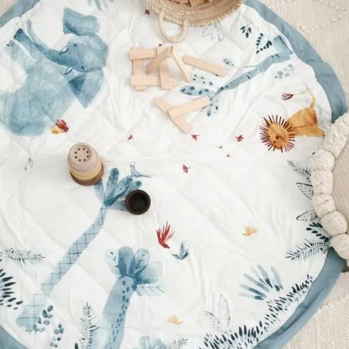 Play & Go Opbergtas En Speelmat Moulin Roty Baobab