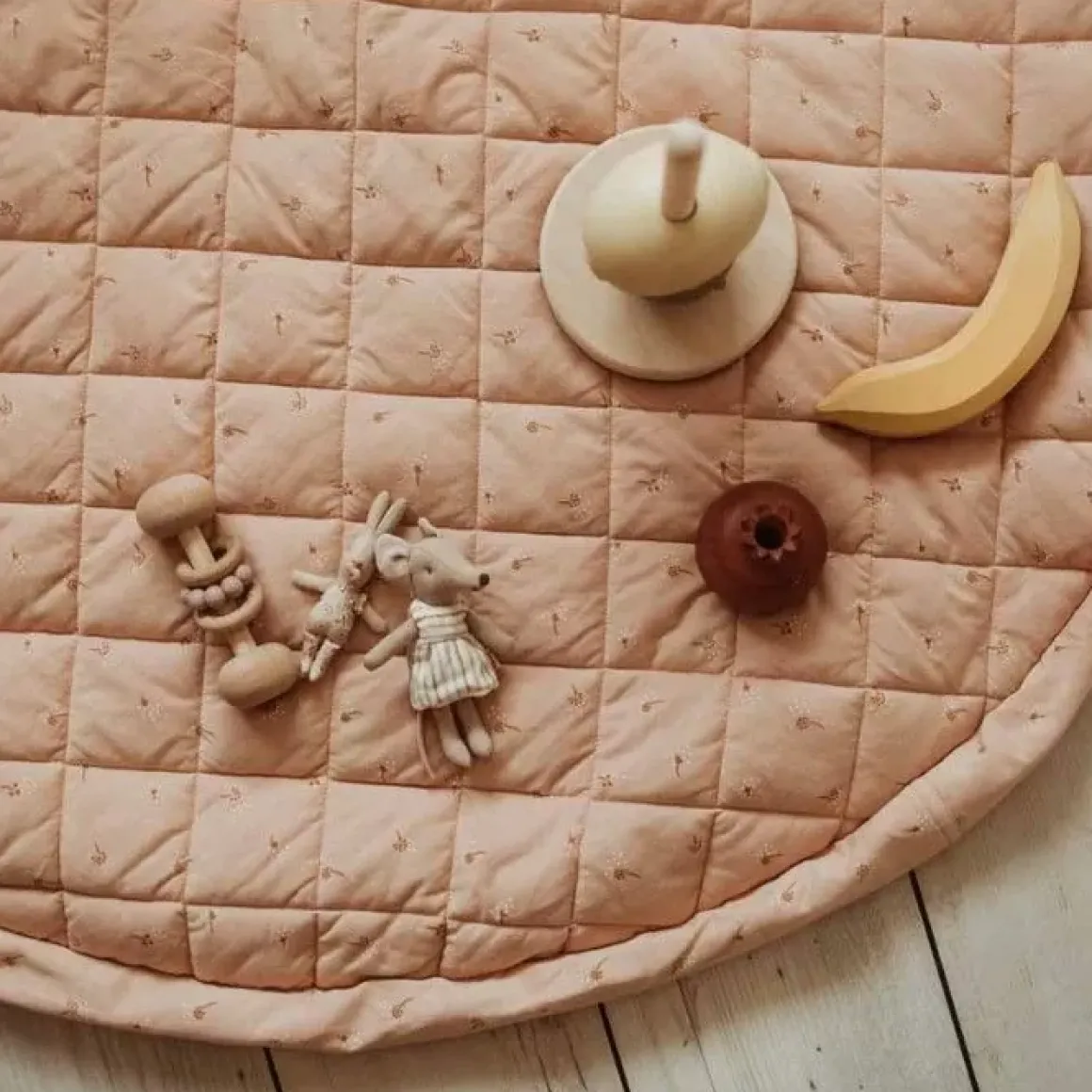 Play & Go Soft Opbergtas En Speelmat Fleuri