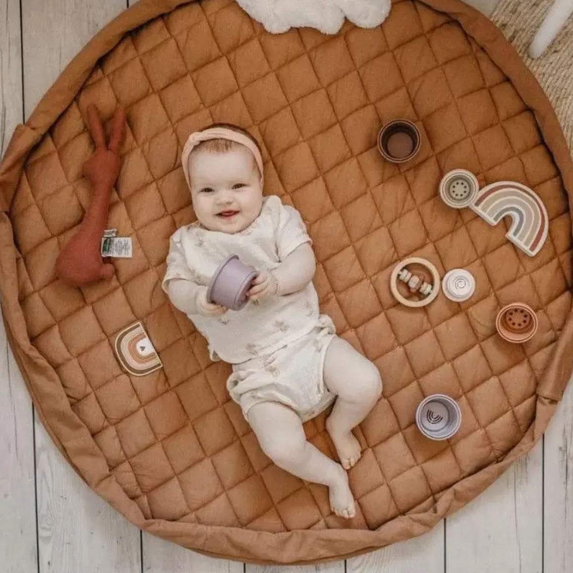 Play & Go Soft Opbergtas En Speelmat Tawny Brown