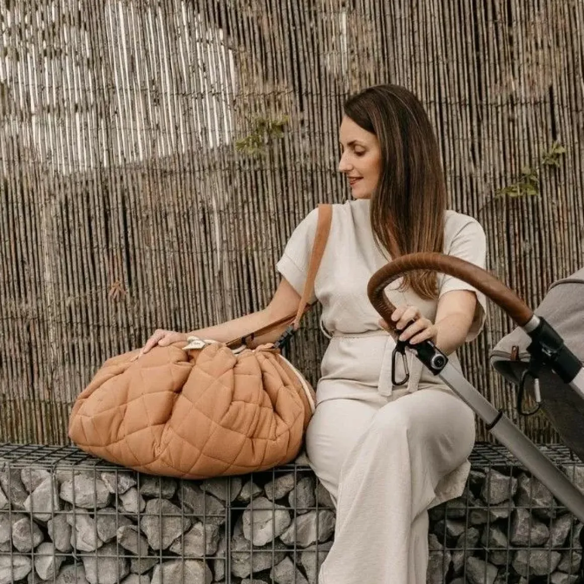 Play & Go Soft Opbergtas En Speelmat Tawny Brown