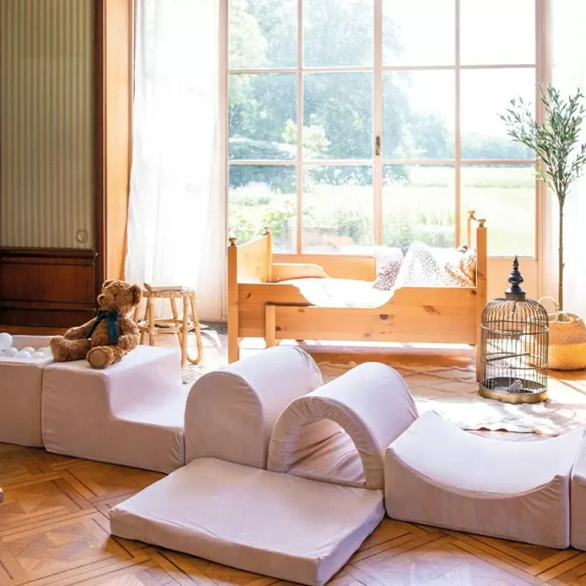 Playset + 100 Ballen Soft Velvet Beige Moje