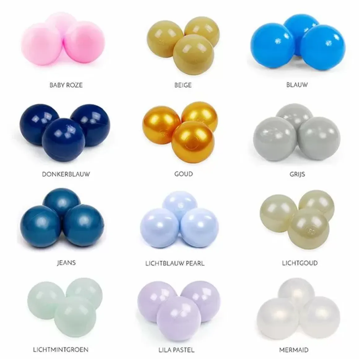 Playset + 100 Ballen Soft Velvet Beige Moje