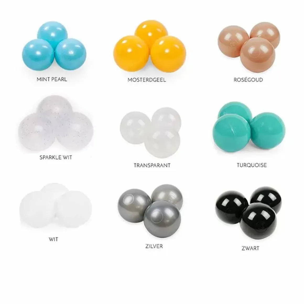 Playset + 100 Ballen Soft Velvet Beige Moje