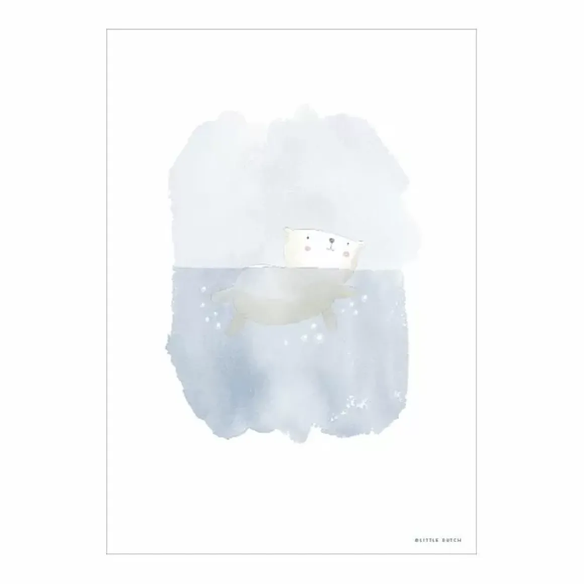 Poster A3 Ijsbeer Jar Little Dutch