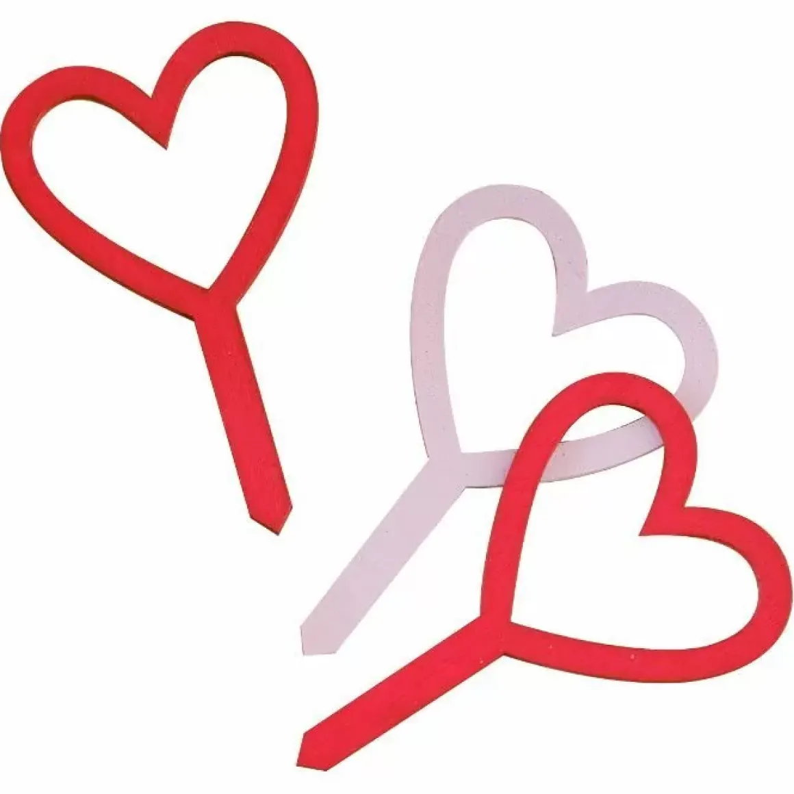 Prikkers Houten Hartjes (6St) Be Mine Ginger Ray