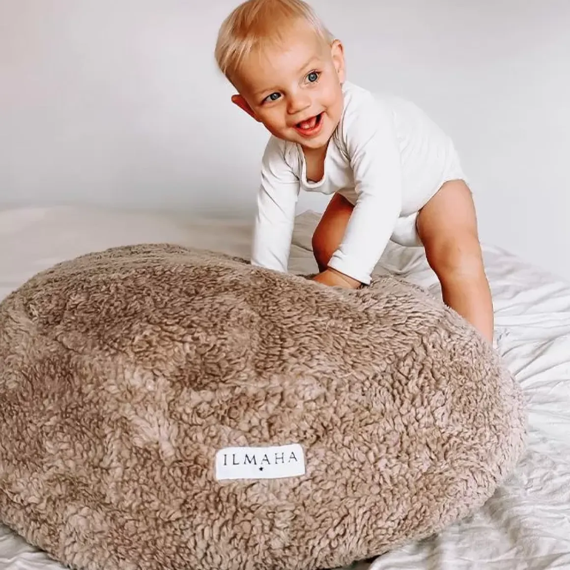 Relaxhoes Voor Voedingskussen Teddy Taupe Ilmaha