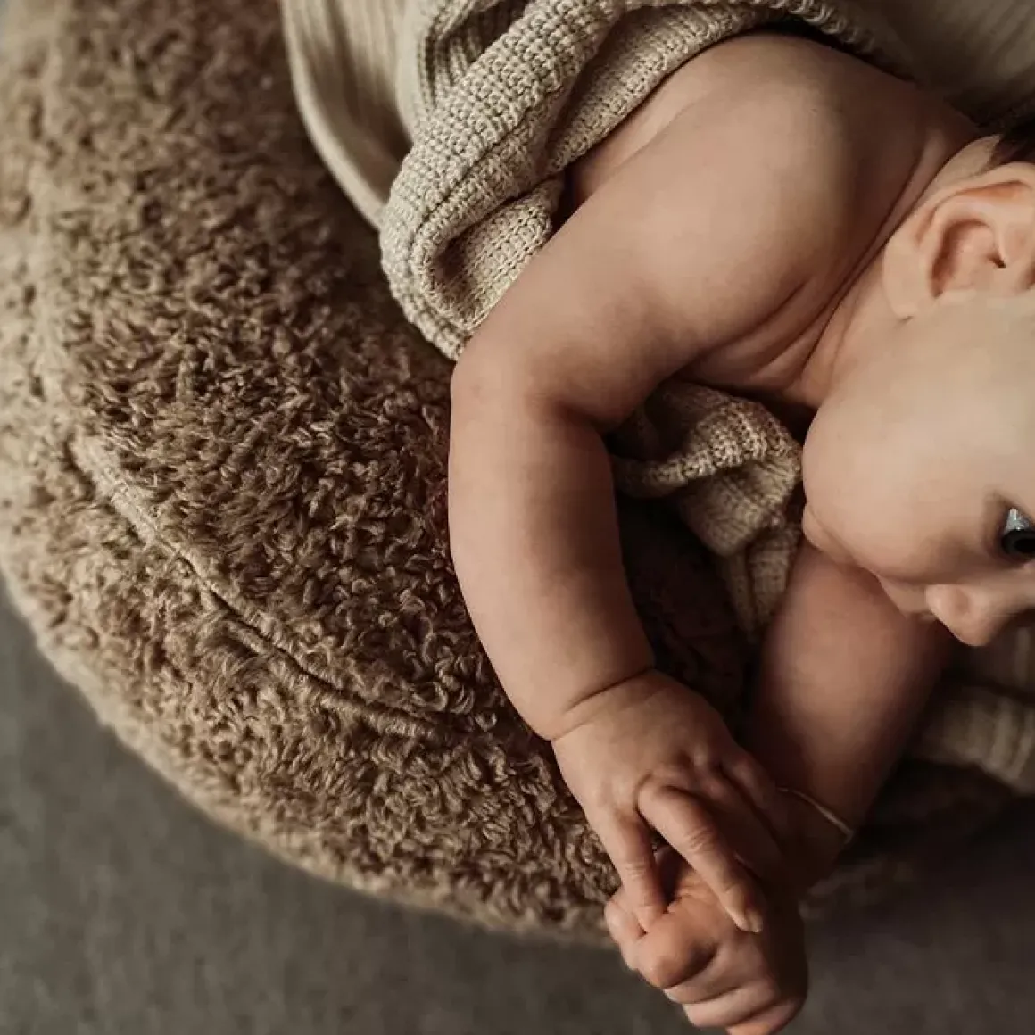 Relaxhoes Voor Voedingskussen Teddy Taupe Ilmaha