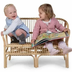 Rotan Kinderbankje Montana Met Kussen Childhome