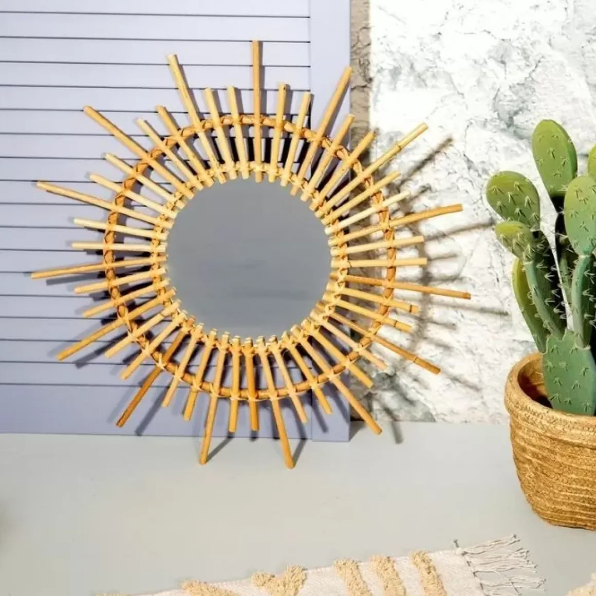 Rotan Spiegel Starburst Sass & Belle