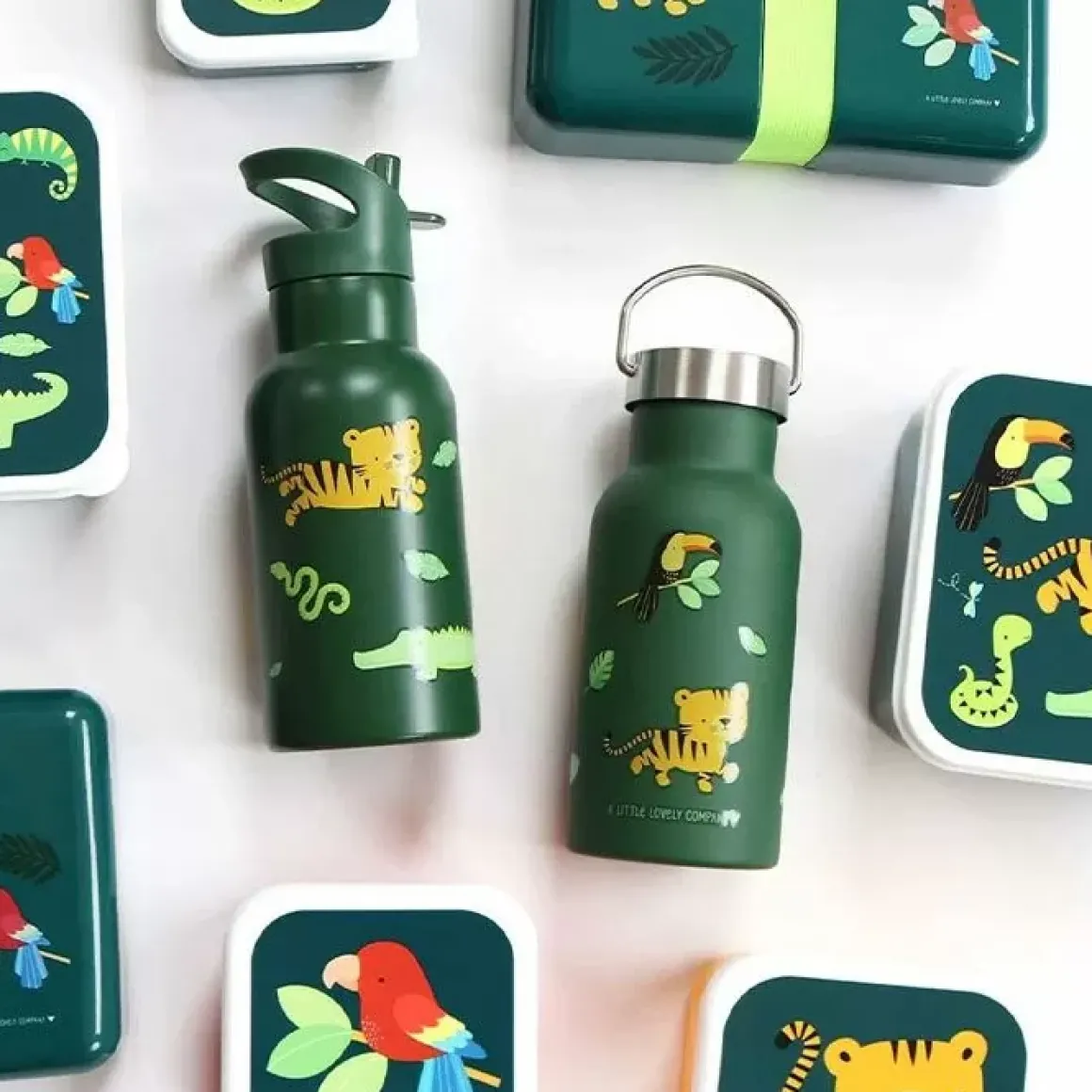 Rvs Drinkfles Jungle Tijger A Little Lovely Company