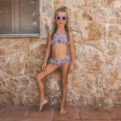 Salted Stories Sami Bikini | Maat 98/104 | Fleurs Chalk Violet | Upf50+