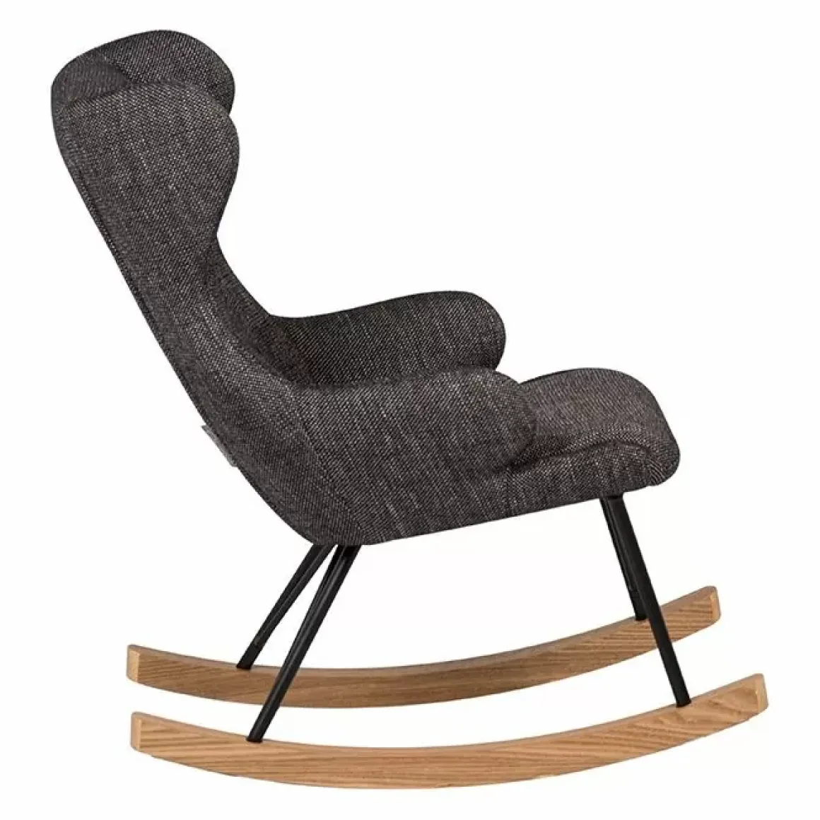 Schommelstoel Kids De Luxe Black Quax