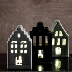 Senza Keramieken Huisje Met Lichtjes Groen