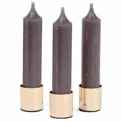 Senza Magnetische Kaarsenhouders Goud (3St)
