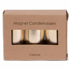 Senza Magnetische Kaarsenhouders Goud (3St)