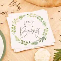 Servetten Hey Baby Botanical Baby (16St) Ginger Ray