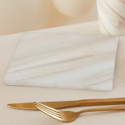 Servetten Natural Marble Mix It Up Brown Ginger Ray