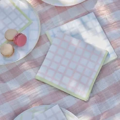 Servetten Ruitjes Pastel Hop Hop Hooray (16St) Ginger Ray