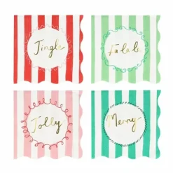 Servetten Striped Christmas (16St) Meri Meri