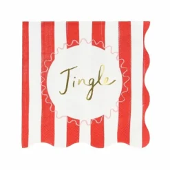 Servetten Striped Christmas (16St) Meri Meri