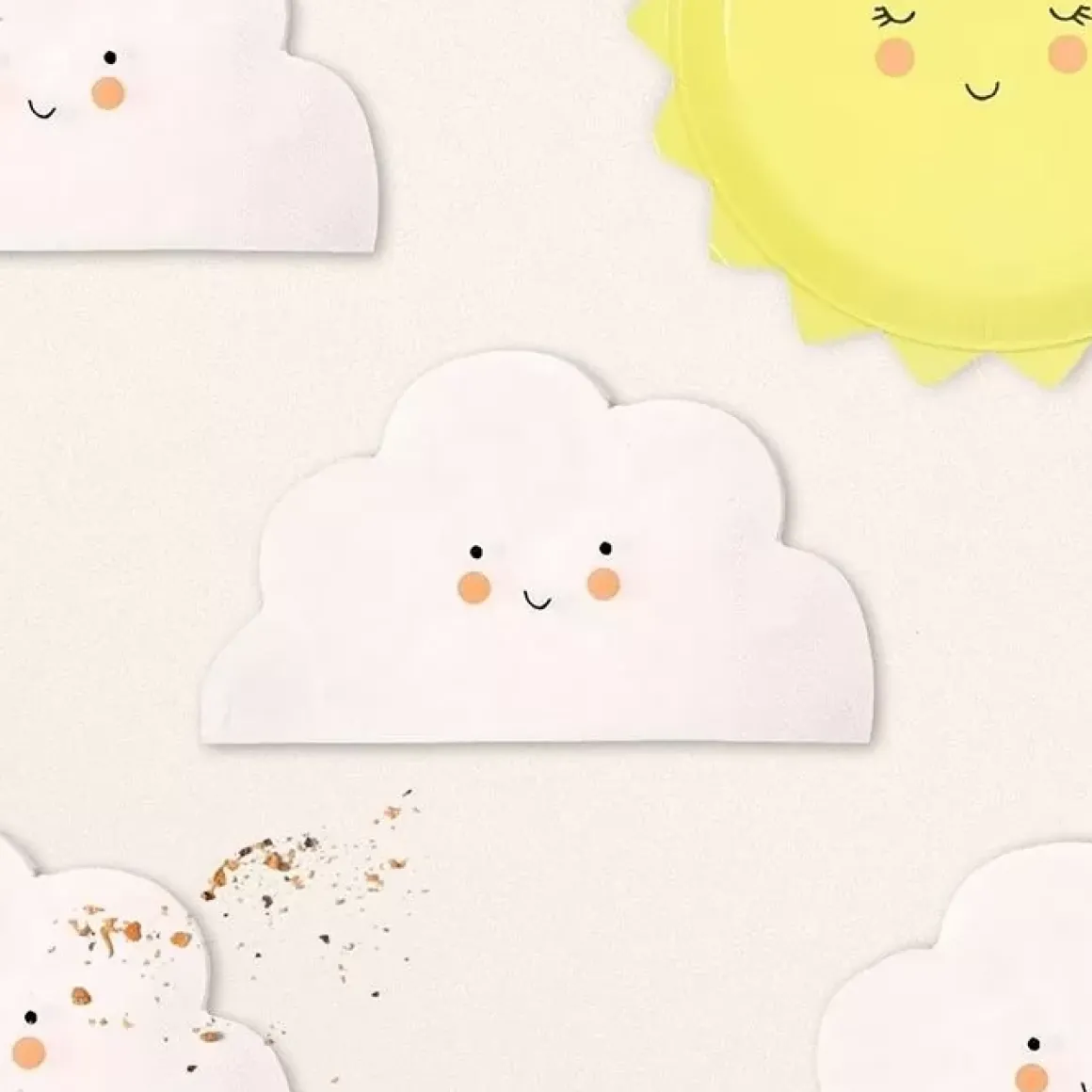 Servetten Wolken Baby Meri Meri (12St)