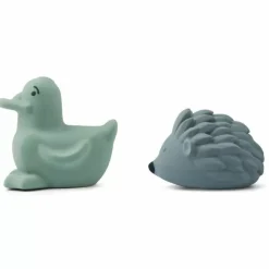 Siliconen Badspeeltjes Henrik Peppermint/Whale Blue Liewood