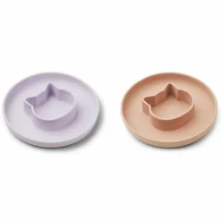 Siliconen Borden Gordon Cat Lavender/Rose Mix (2St) Liewood
