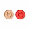 Siliconen Borden Gordon Cat Apple Red/Rose (2St) Liewood