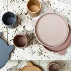 Siliconen Borden Olivia Blue Mix (2St) Liewood