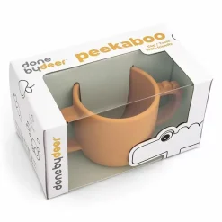 Siliconen Drinkbeker Peekaboo Croco Mustard Done By Deer