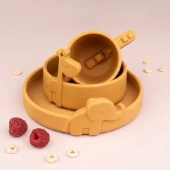 Siliconen Drinkbeker Peekaboo Croco Mustard Done By Deer