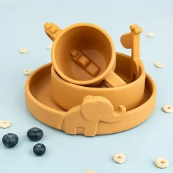 Siliconen Drinkbeker Peekaboo Croco Mustard Done By Deer