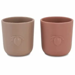 Siliconen Drinkbekers Lemon Blush/Terracotta Konges Slojd