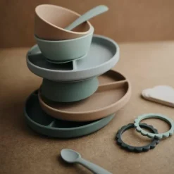 Siliconen Kom Dried Thyme Mushie & Co