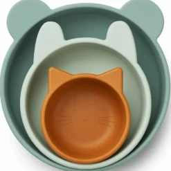 Siliconen Kommen Eddie Peppermint Multi Mix (3St) Liewood