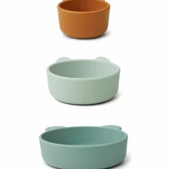 Siliconen Kommen Eddie Peppermint Multi Mix (3St) Liewood