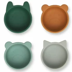 Siliconen Kommen Malene Green Multi Mix (4St) Liewood