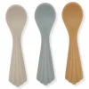 Siliconen Lepels Clam Warm Grey (3St) Konges Slojd