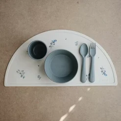 Siliconen Placemat Lilac Flowers Mushie & Co