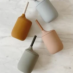 Siliconen Rietjesbeker Mustard/Sandy Mix Liewood