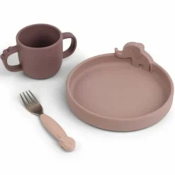 Siliconen Serviesset Peekaboo Deer Friends Roze Done By Deer